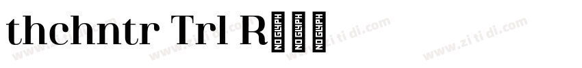Athachantr Trial Re字体转换